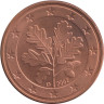  Германия. 5 евроцентов 2002 год. Дубовые листья. (D) 