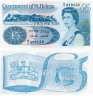  Бона. Остров Святой Елены 5 фунтов 1998 год. Елизавета II. (135х71 мм) (Пресс) 