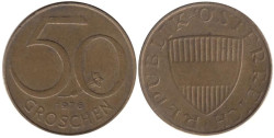 Австрия. 50 грошей 1976 год.