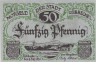 Бона. Германия. Люббекке 50 пфеннигов 1920 год. Дом бургомистра. Нотгельд. (XF) 