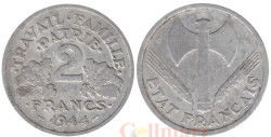 Франция. 2 франка 1944 год. Режим Виши. (С)