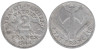  Франция. 2 франка 1944 год. Режим Виши. (С) 