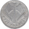  Франция. 2 франка 1944 год. Режим Виши. (С) 