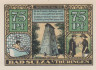  Бона. Германия. Бад-Зульца 75 пфеннигов 1921 год (серия F). Нотгельд. (XF) 