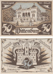 Бона. Германия. Виттенбург 50 пфеннигов 1922 год. Нотгельд. (XF)