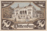  Бона. Германия. Виттенбург 50 пфеннигов 1922 год. Нотгельд. (XF) 