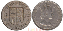 Маврикий. 1 рупия 1975 год. Елизавета II.