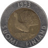  Финляндия. 10 марок 1993 год. Глухарь. 