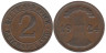  Веймарская республика. 2 рейхспфеннига 1924 год. (E) 