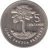  Гватемала. 5 сентаво 1989 год. Хлопковое дерево. 