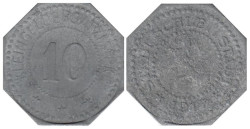 Германия. Шлеттштадт. 10 пфеннигов 1917 год. Нотгельд.