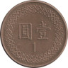  Тайвань. 1 доллар 1984 год. Чан Кайши. 