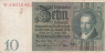  Бона. Германия (Веймарская республика) 10 рейхсмарок 1929 год. Альбрехт Даниель Тэер. (фоновая буква S) P-180a/1 (F) 