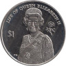  Британские Виргинские острова. 1 доллар 2012 год. Жизнь Королевы Елизаветы II - Портрет. 
