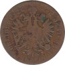  Австрия. 1 крейцер 1858 год. (B) 