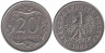  Польша. 20 грошей 1992 год. 