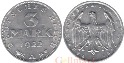 Германия (Веймарская республика). 3 марки 1922 год. 3-я годовщина Веймарской конституции. (A)