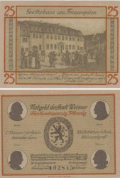 Бона. Германия. Веймар 25 пфеннигов 1921 год (вариант 5). Нотгельд. (XF)
