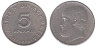  Греция. 5 драхм 1976 год. Аристотель. 