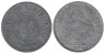  Германия. Фульда. 10 пфеннигов 1917 год. Рыцарь с двумя щитами. (нотгельд, круглая форма) 
