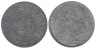  Германия. Фульда. 10 пфеннигов 1917 год. Рыцарь с двумя щитами. Нотгельд, круглая форма. 