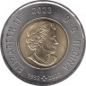  Канада. 2 доллара 2023 год. 100 лет со дня рождения Жан-Поля Риопеля. 