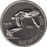  Куба. 1 песо 1983 год. XXIII летние Олимпийские Игры, Лос-Анджелес 1984 - Бег. 