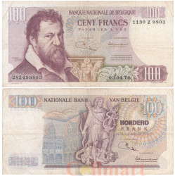 Бона. Бельгия 100 франков 1970 год. Ламберт Ломбард. (VG)