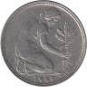  ФРГ. 50 пфеннигов 1969 год. (G) 