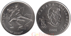 Канада. 25 центов 2008 год. XXI зимние Олимпийские Игры, Ванкувер 2010 - Фигурное катание.