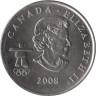  Канада. 25 центов 2008 год. XXI зимние Олимпийские Игры, Ванкувер 2010 - Фигурное катание. 