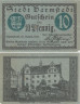  Бона. Германия. Дармштадт 10 пфеннигов 1920 год. Нотгельд. (F) 