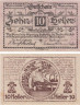  Бона. Австрия. Зирнинг 10 геллеров 1920 год. Нотгельд. (XF) 