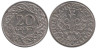  Польша. 20 грошей 1923 год. Никель. 