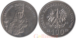 Польша. 100 злотых 1988 год. Королева Ядвига.