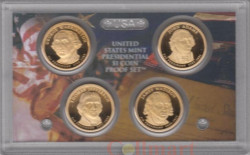 США. Набор монет президентские доллары 2007 год. Proof. (4 монеты)