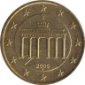  Германия. 10 евроцентов 2005 год. Бранденбургские ворота. (F) 