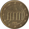  Германия. 10 евроцентов 2005 год. Бранденбургские ворота. (F) 
