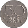  Норвегия. 50 эре 1979 год. Король Улаф V. 