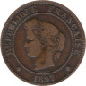  Франция. 5 сантимов 1897 год. Тип Церера. 