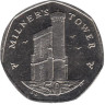  Остров Мэн. 50 пенсов 2007 год. Башня Милнера. (АА) 