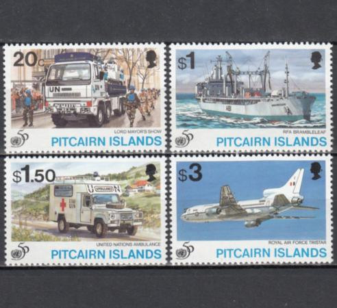  Набор марок. Острова Питкэрн 1995 год. 50-летие Организации Объединенных Наций. (4 марки) 