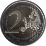  Люксембург. 2 евро 2008 год. Замок Берг. (Замки Люксембурга) 