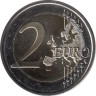  Люксембург. 2 евро 2008 год. Замок Берг. 