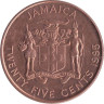  Ямайка. 25 центов 1995 год. Маркус Гарви - национальный герой. 