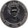  Тристан-да-Кунья. 50 пенсов 2001 год. 75 лет со дня рождения Королевы Елизаветы II. 