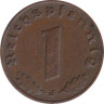  Германия - Третий рейх. 1 рейхспфенниг 1940 год. Бронза. (J) 