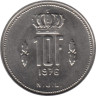 Люксембург. 10 франков 1976 год. Великий герцог Жан. 