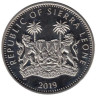  Сьерра-Леоне. 1 доллар 2019 год. Леопард. 
