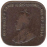  Стрейтс Сетлментс. 1 цент 1919 год. Король Георг V. 